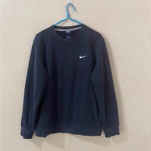 Nike Black Crewneck Sweatshirt with White Swoosh